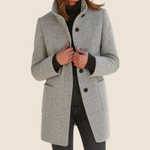 GIEDRĖ™ elegantiškas midi vilnonis paltas