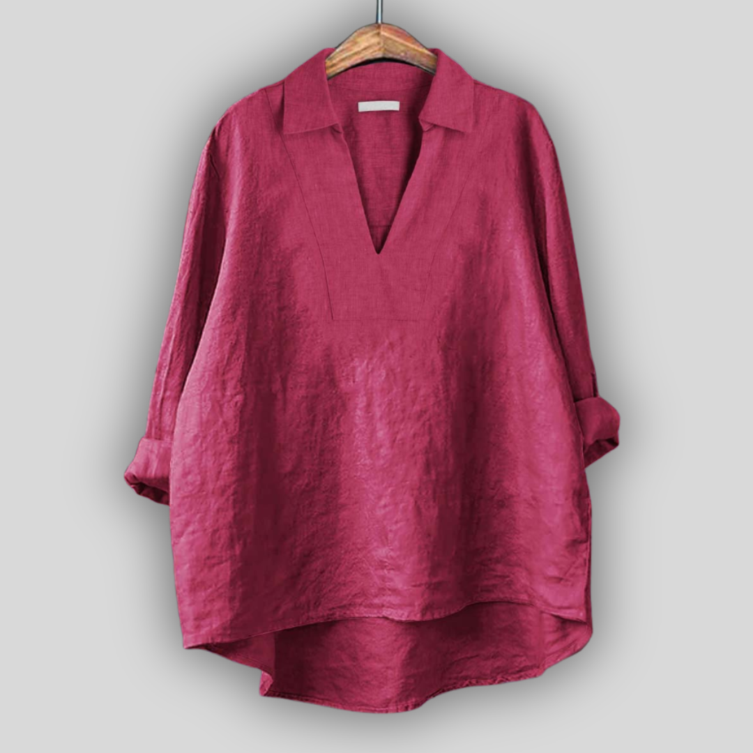 Lininė palaidinė „Sidabrinė elegancija“