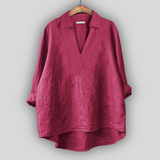Lininė palaidinė „Sidabrinė elegancija“