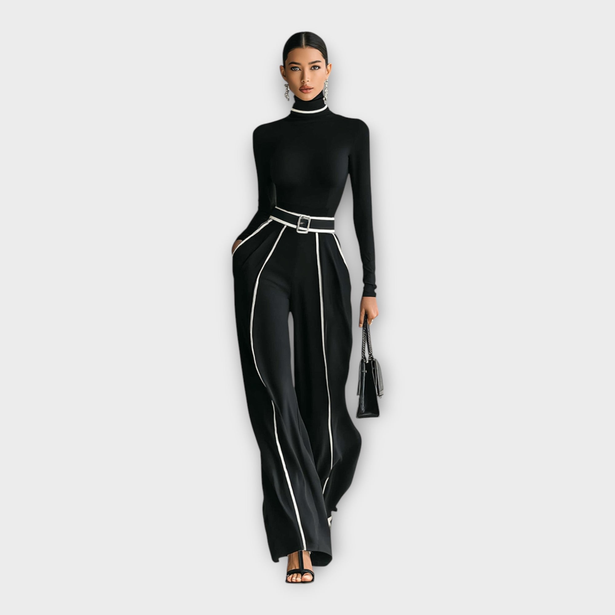 Elegantiškas kombinezonas minimalistiniu stiliumi