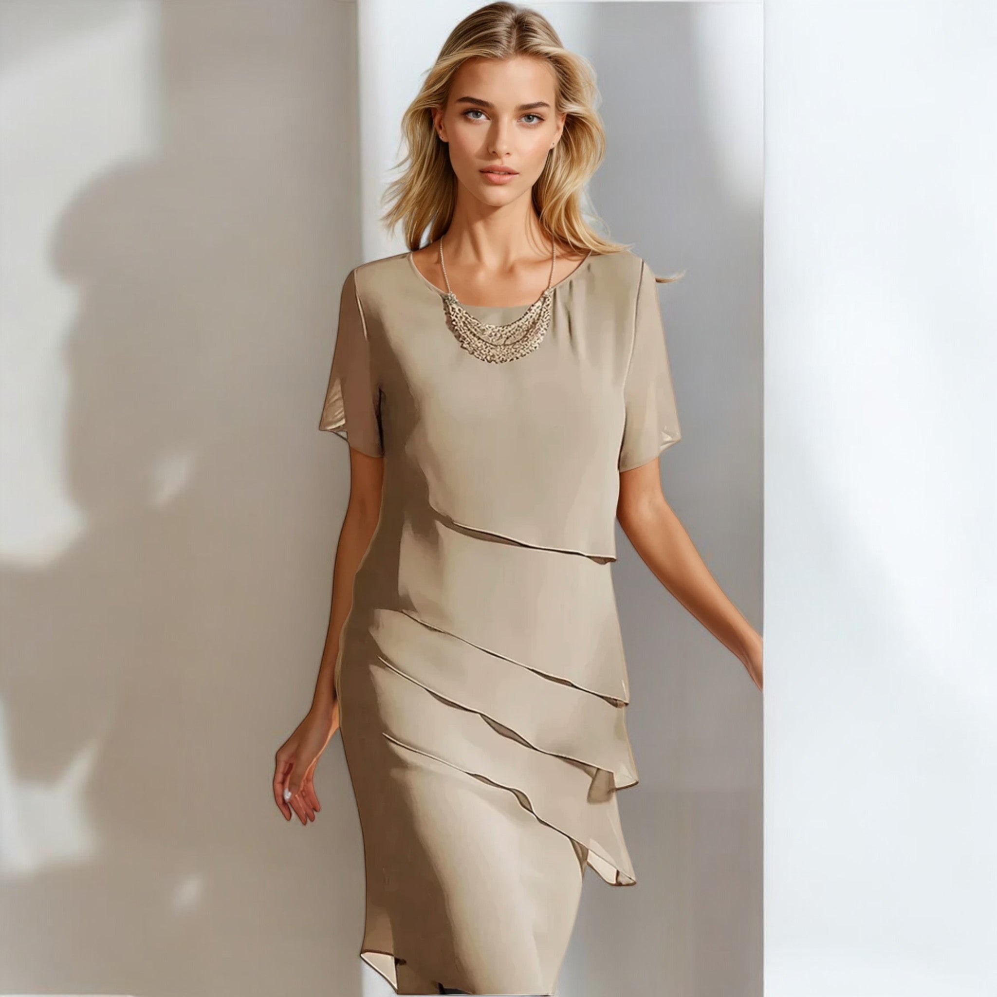 Elegantiška šifono suknelė