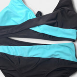 Bikinis sukryžmintu kaklu