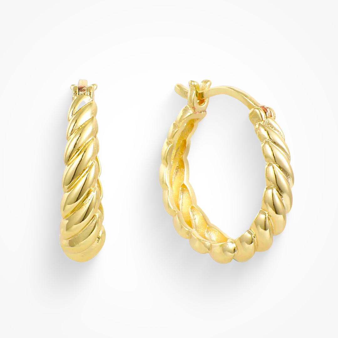 Susukti auskarai „Twist Style“