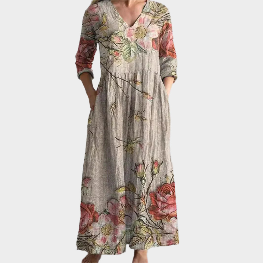 Boho suknelė, laisvo stiliaus