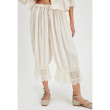 Boho nėrinės kelnės
