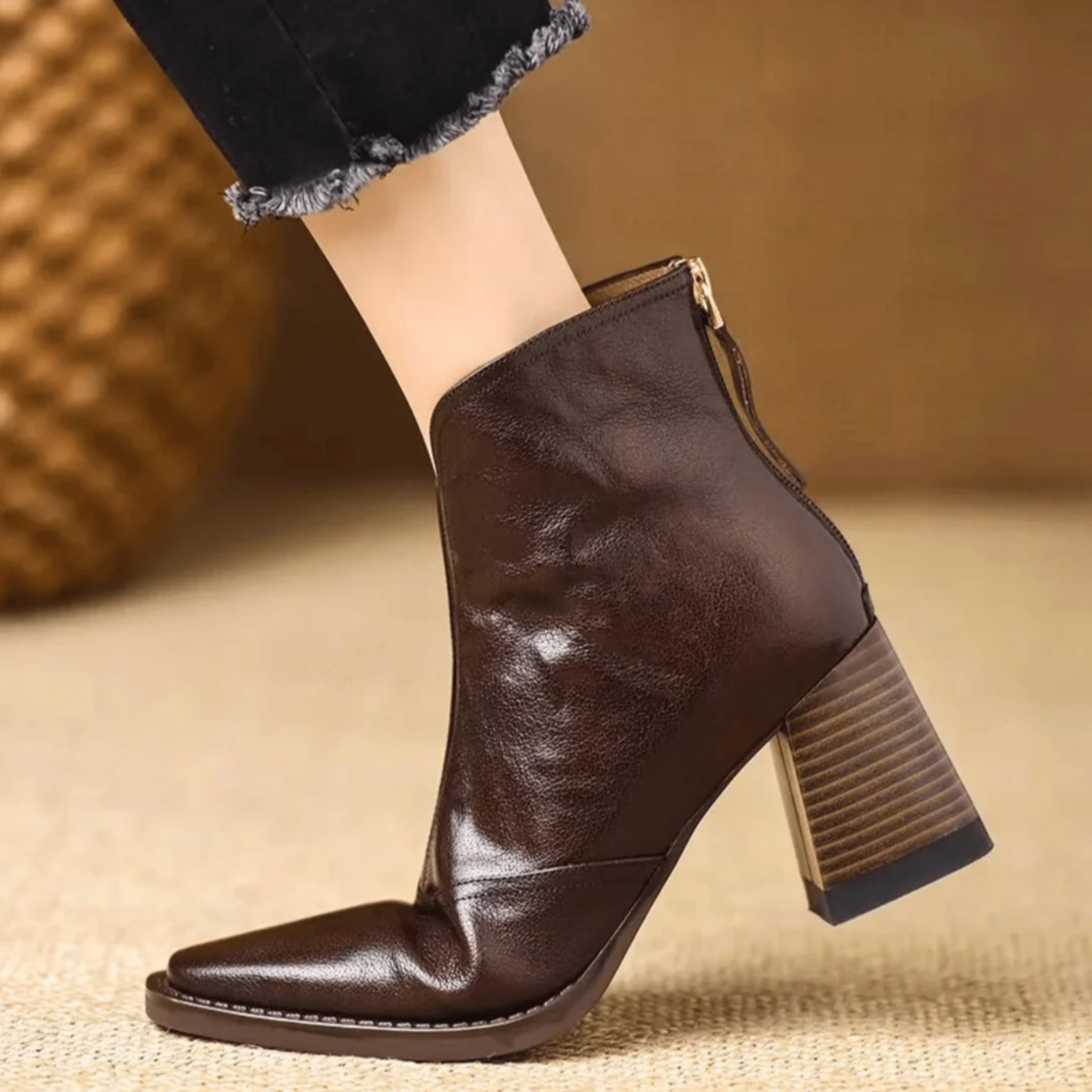LAIMA™ elegantiški aulinukai su blokiniu kulnu