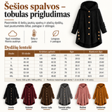 ELVIRA | Minkštas flisinis paltukas su gobtuvu