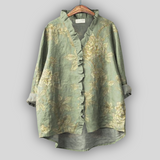 Lininė palaidinė „Golden Green Aura“
