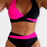 Bikinis sukryžmintu kaklu