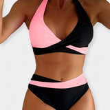 Bikinis sukryžmintu kaklu