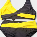 Bikinis sukryžmintu kaklu