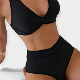 Modernus vienspalvis bikinis