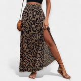 Leopard midi sijonas