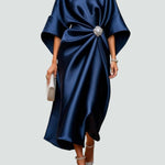 LINA™ elegantiška drapiruota vakarinė suknelė